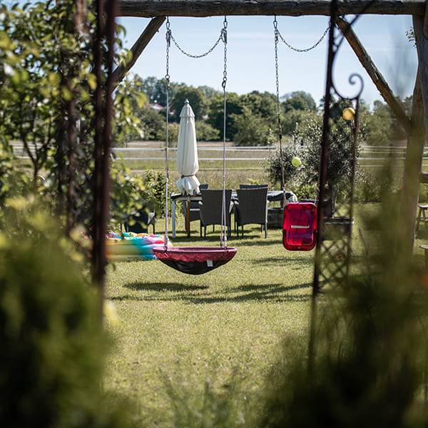 Garten und Spielplatz im Aktivstall Kollenda